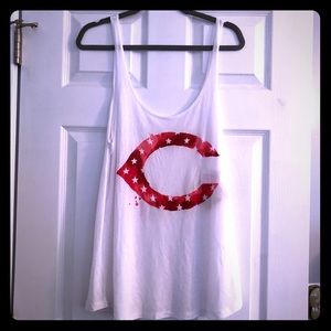 Victoria secrets Pink baseball tank top.